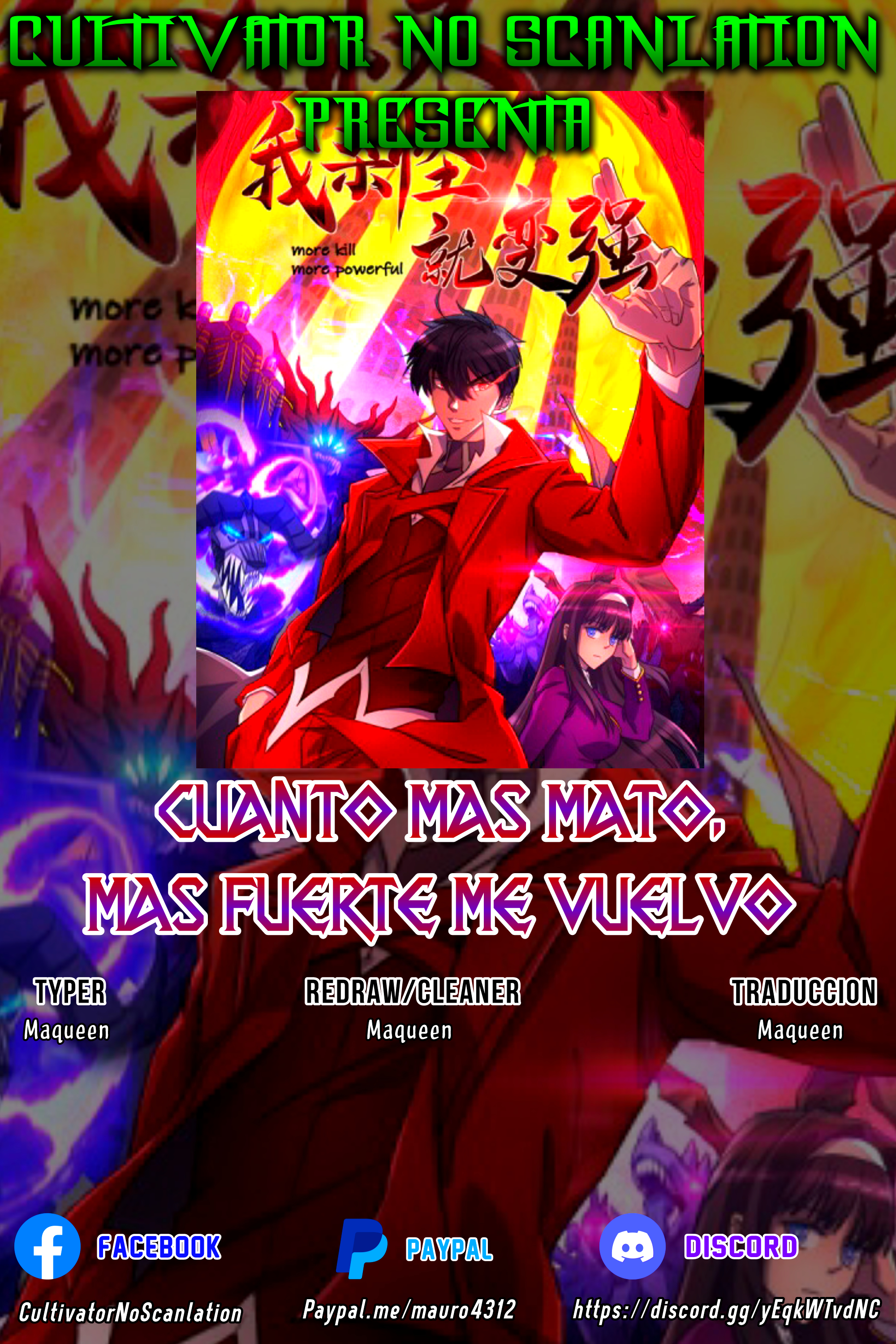 Manga Cuanto Más Mato, Más Fuerte me Vuelvo Chapter 20 front image 